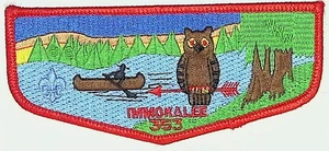 Immokalee Lodge 353 Southwest Georgia Council GA S17 Flap RED Bdr (JM1947) - Picture 1 of 2