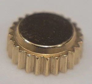 SB4-b23: 1/10 14k Wadsworth 12s 16s Pocket Watch Crown ~6mm - Tube 3.5mm - Tap 2 - Picture 1 of 2