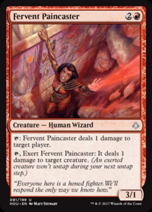 Fervent Paincaster -Foil Near Mint MTG Hour of Devastation - Image 1 of 1