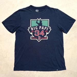 Camiseta David Ortiz Boston Red Sox '47 Marca Big Papi Temporada Final Talla Pequeña - Imagen 1 de 10