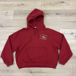 Cherry LA Hoodie Outdoorsman Henley Kapuzenpullover Rot XXL Heavy Weight Los Angeles - Bild 1 von 13