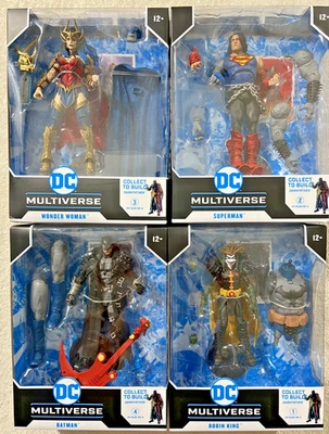 DC MULTIVERSE DEATH METAL CONJUNTO COMPLETO DE 4 DARKFATHER BAF MCFARLANE **NOVO** - Imagem 1 de 4