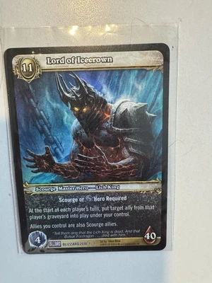 World Of Warcraft TCG Lord Of Icecrown Foil Rare Employee Exclusive Promo - Image 1 of 3