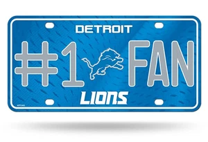 Detroit Lions License Plate #1 Fan - Picture 1 of 1