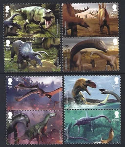 GROSSBRITANNIEN 2024 ALTER DER DINOSAURIER SET 4 PAAR UNMONTIERT NEUWERTIG, NEUWERTIG - Bild 1 von 1