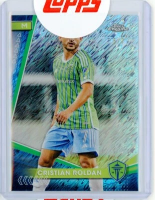 2024 Topps Chrome MLS Mania CRISTIAN ROLDAN Silver Shimmer Refractor 5/7 - Image 1 of 2
