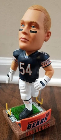 Brian Urlacher CHICAGO BEARS HALL of FAME LEGEND Limited Edition Bobblehead Blue Cover