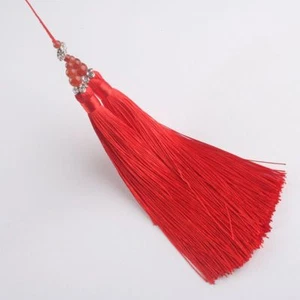 15 cm Alloy Metal Cap Ice Silk Tassel Trim Craft Jewelry Making DIY Accessory - Picture 1 of 11