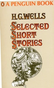 Ausgewählte Geschichten von H.G. Wells, Pinguin Science Fiction Buchcover Kunst -- POSTKARTE - Bild 1 von 2