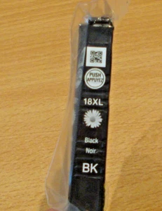 GENUINE EPSON 18XL Black cartridge ORIGINAL T1811 DAISY 18 XL vacuum sealed ink - Picture 1 of 5