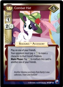 My Little Pony CCG Crystal Games MLP Enterplay Hasbro Combat Hat #137U - Picture 1 of 2