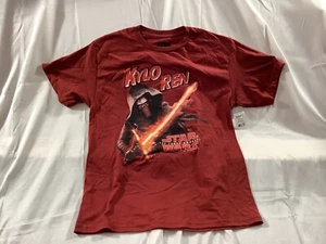 Star Wars Kylo REN shirt Boys XXL 18 Burgundy Red short sleeve NEW - Picture 1 of 4