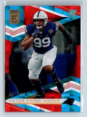 2020 Panini Donruss Elite Red Yetur Gross Matos #/399 Rookie Card RC - Image 1 of 3