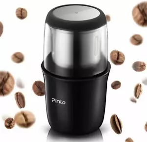 Electric Coffee Grinder Portable, with Stainless Steel Blade Removable, Up to 12 - Picture 1 of 7