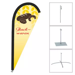 Vispronet Beachflag Backwaren - Made in Germany - 2,04 m - versch. Halterungen - Bild 1 von 4