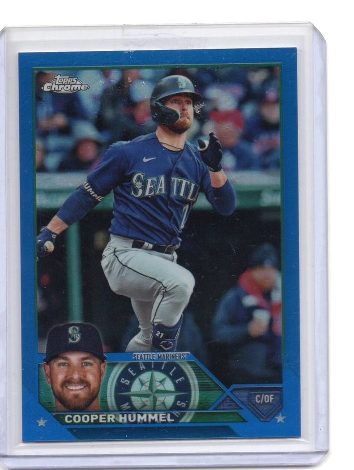 2023 Topps Chrome Update Blue Refractor /150 Cooper Hummel #USC120 - Image 1 of 2