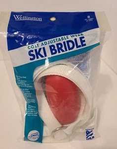 NIP Vintage Wellington Marine 1 Person Boat Ski Tow Bridle 8' Ft Poly Rope Red - Picture 1 of 6