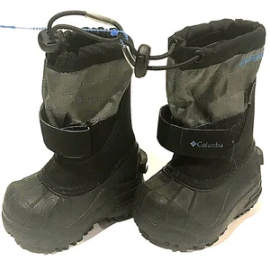 Columbia Kleinkind Winterstiefel grau schwarz Größe 4 neu mit Etikett - Bild 1 von 10
