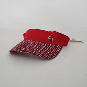 NEW Women's Napa Golf by Napa Valley Visor hat Hilton Head Size Medium Red - Picture 1 of 6