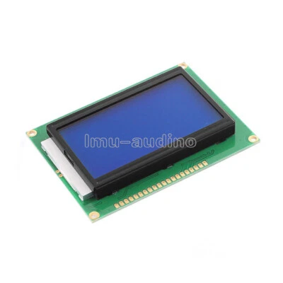 5V LCD Display Modules 128x64 Dots Graphic Matrix LCD 12864 Blue Backlight New - Bild 1 von 3