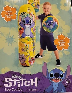 New Hedstrom Disney Stitch 36" Bop Punching Bag & Bop Gloves Combo - NEW - - Picture 1 of 1