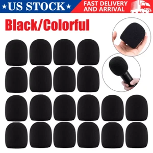 10PCS/20PCS Microphone Handheld Grill Windscreen Filter Sponge Foam Mic Cover - Picture 1 of 14