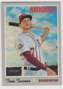 Trea Turner 2019 Topps Heritage #455 SP Short Print Los Angeles Dodgers - Bild 1 von 2