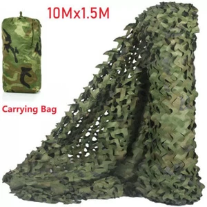 10*1.5M Camo Net Hunting Shooting Camouflage Hide Army Camping Woodland Netting - Picture 1 of 12