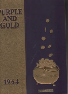 1964 WAITE HIGH SCHOOL YEARBOOK - Toledo, Ohio - PURPLE AND GOLD   - Picture 1 of 1