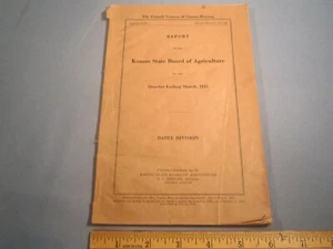 Booklet REPORT Kansas State Board of Agriculture 1925 [Z142e] - Picture 1 of 3