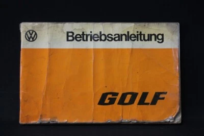 Vecchio Manuale Operativo VW Golf Libro - Immagine 1 di 4
