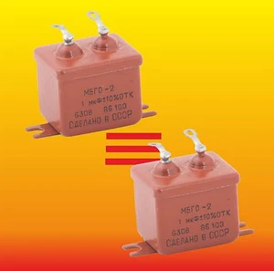 1uF 630V PAPEL RUSO EMPAREJADO EN ACEITE PIO CONDENSADORES DE AUDIO MBGO-2 - Imagen 1 de 2