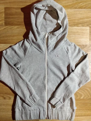 Adidas Originals 90's Vintage Womens Hoodie Tracksuit Top Hooded Jacket Gray - Image 1 of 4