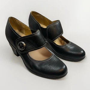 Softspots Shoes Womens 9.5M Mary Jane Leather 2.5" Heel Comfort Steampunk Witchy - Picture 1 of 7
