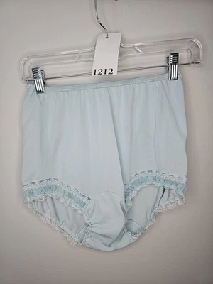 复古 Pinehurst All Tricot 尼龙蓝色内裤蕾丝细节风格 8484 尺寸 6 — 第 1/4 张图片