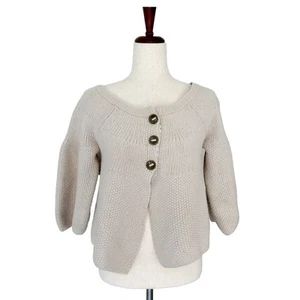 Free People Twee Cottagecore Sweater Medium Women's Alpaca Blend Cardigan (10) - Picture 1 of 11
