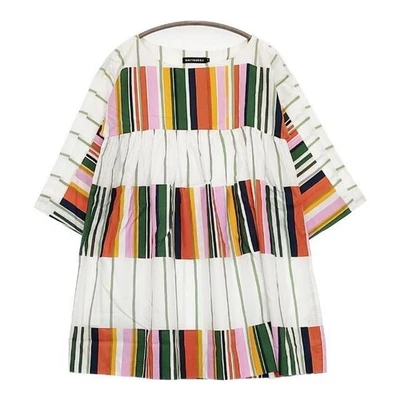 marimekko kirjo tuulia kazuji wakisaka dress Tunic White multicolor 5-0830M∞ - Image 1 of 4