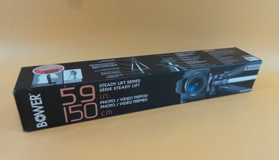 ¡NUEVO! Trípode Bower 59" serie Steady Lift VTSL59CAN - negro #5837 Foto 1 de 3