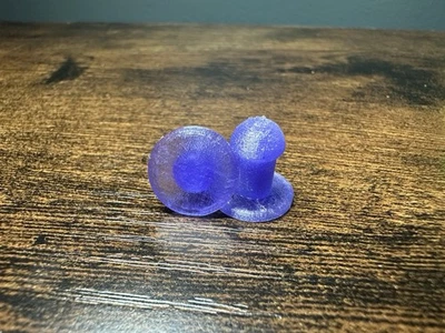 3D 打印插头 适用于 JT Proflex 护目镜 - 透明紫色 - 数量 4 — 第 1/4 张图片