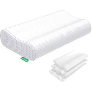 Cooling Memory Foam Neck Pillow - Adjustable Support for All Sleeping Positions - Picture 1 of 9