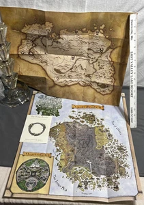 Lot ELDER SCROLLS 2003 2011 Skyrim Morrowind Vvardfell Game INSERT MAPS ONLY - Picture 1 of 12
