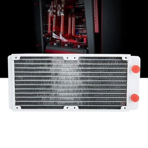 Computer Water Cooling White Copper Heat Sink With 12 Pipes Spraying Surfa DTS - Afbeelding 1 van 10