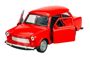 WELLY TRABANT 601 ROJO 1:34 DIE CAST METAL NUEVO EN CAJA - Imagen 1 de 6