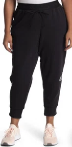 ADIDAS Z.N.E. Sportliche spitz zulaufende Damen-Fleece-Jogginghose schwarz Übergröße 4X neu mit Etikett - Bild 1 von 3