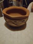 Vintage Terracotta Pottery Bowl/Planter With White Band 4 1/4" × 2 1/2"