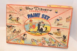 1939 Vintage Walt Disney Characters Paint Set Ferdinand the Bull Mickey 40-25 - Picture 1 of 13