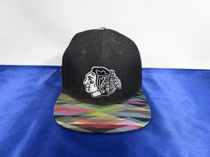 Chicago Blackhawks Colorful Cap Hat Flat Bill Strapback by American Needle - Picture 1 of 10