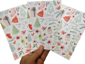 3 Cards Recycled Greetings Kathy Davis Merry Christmas A Wonderful time of Year - Picture 1 of 9