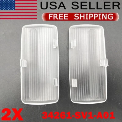 2x Cubierta de luz de cortesía trasera de lente de puerta 34261SV1A01 para Honda Acura 1998-2008 Hot Foto 1 de 4