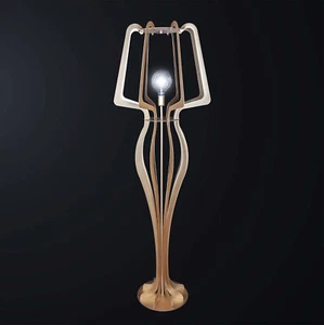 Lampada da terra moderna in metallo design oro a 1 luce BGA 3537-pt - Bild 1 von 3